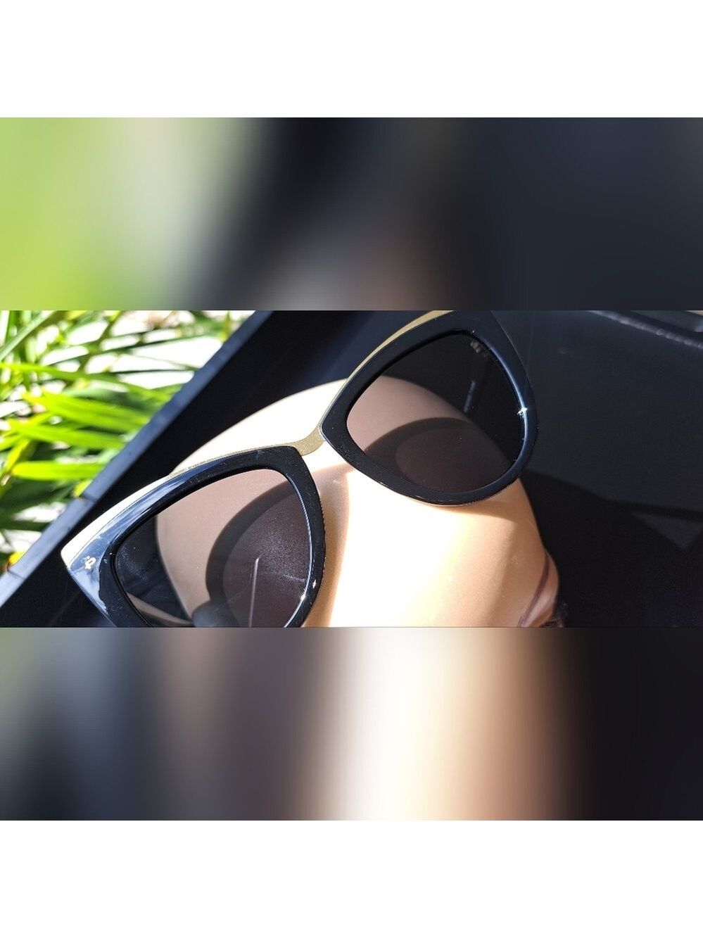 Prive Revaux The Juliette Cat Eye Sunglasses. Black Frames Gold tone Accent. - Picture 10 of 16
